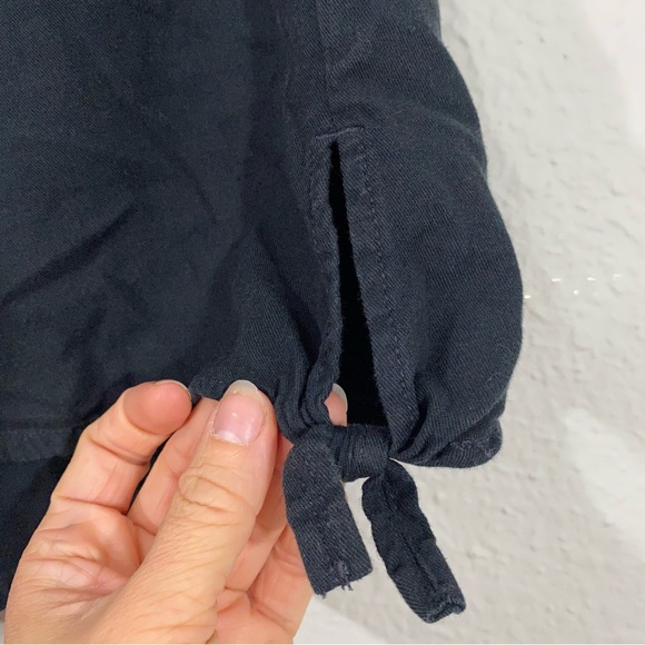 Madewell Side Tie Black Shorts - Picture 7 of 14